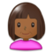 Woman - Medium Black emoji on Samsung